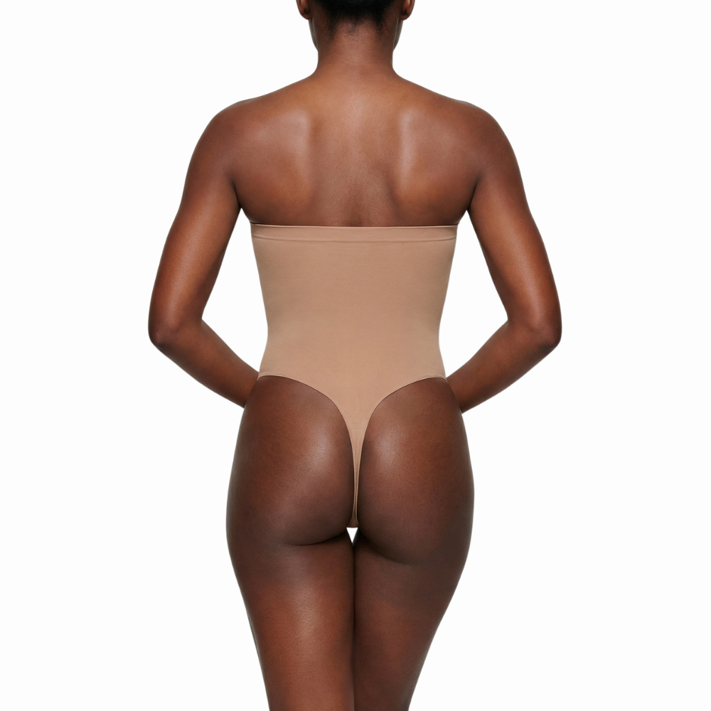 Body sculptant couleur Ambre Gabmood, conçu en textile technique de haute qualité pour un lissage fluide.