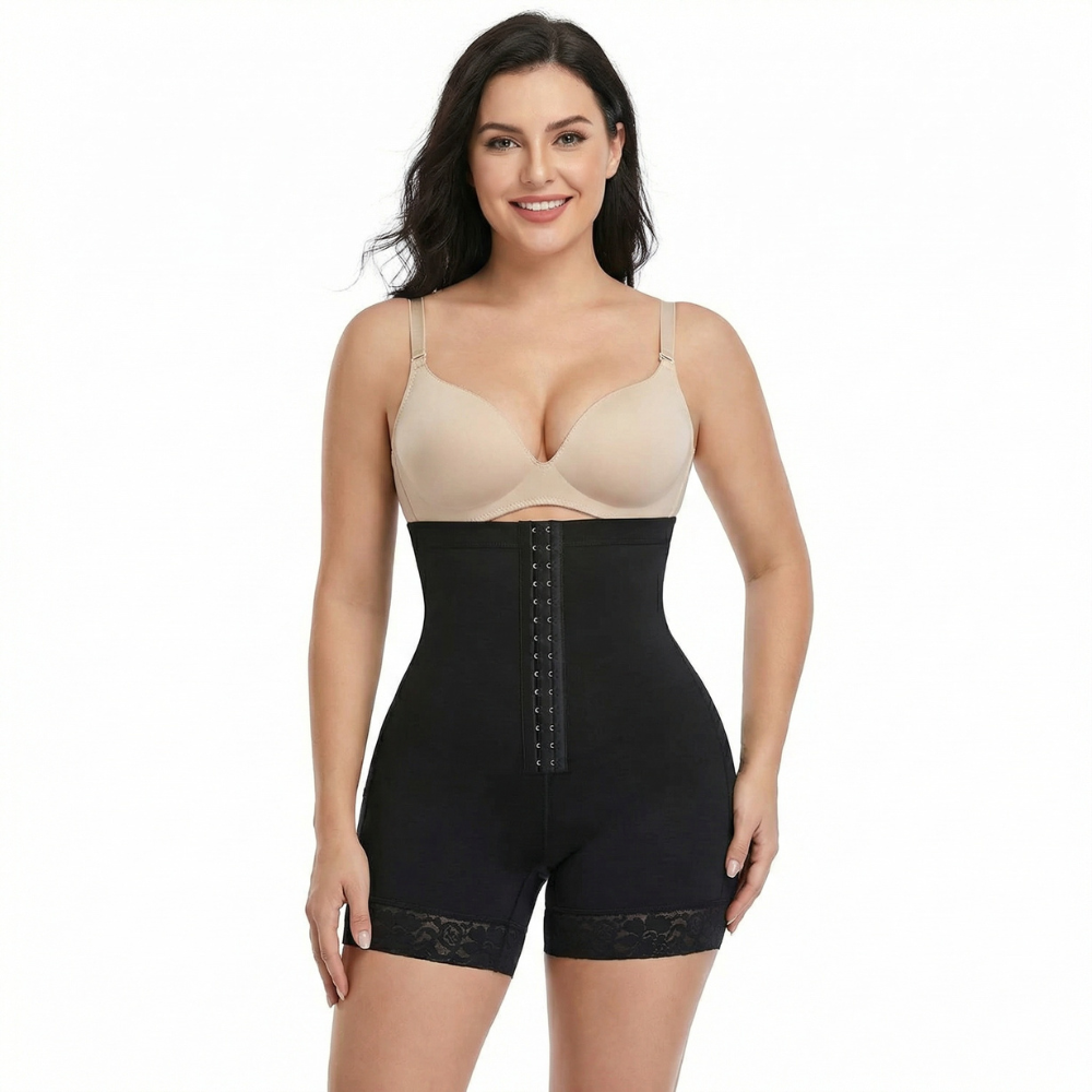 Gaine culotte taille haute double maintien couleur onyx Gabmood, offrant un excellent soutien quotidien.
