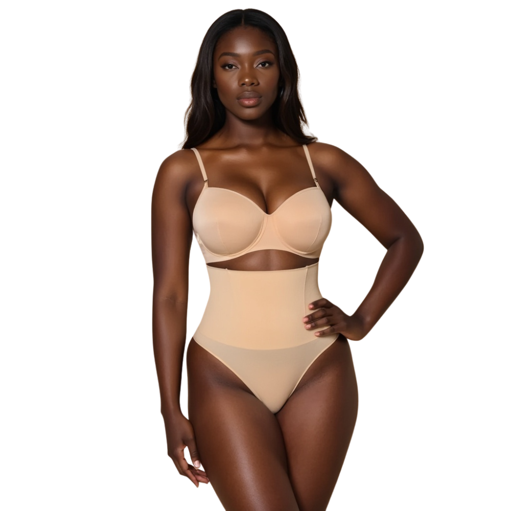 Gaine tanga taille haute discrète sous les robes les plus moulantes
