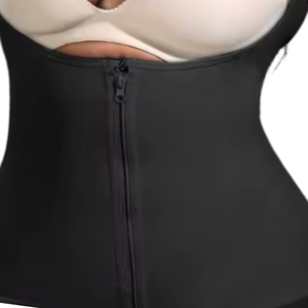 Zoom sur la maille micro-perforée et respirante d'une gaine de maintien premium Gabmood