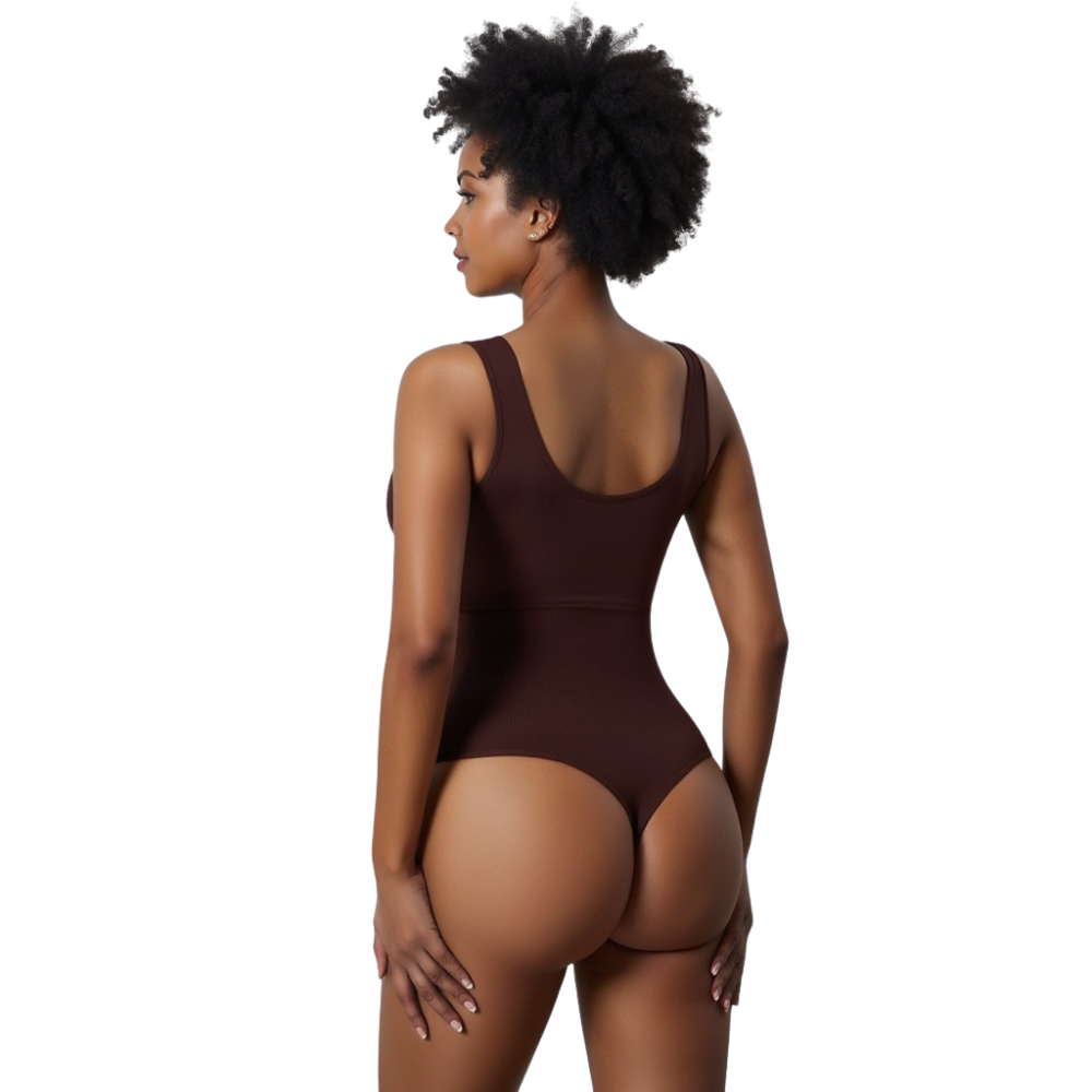 Body sculptant string  marron 