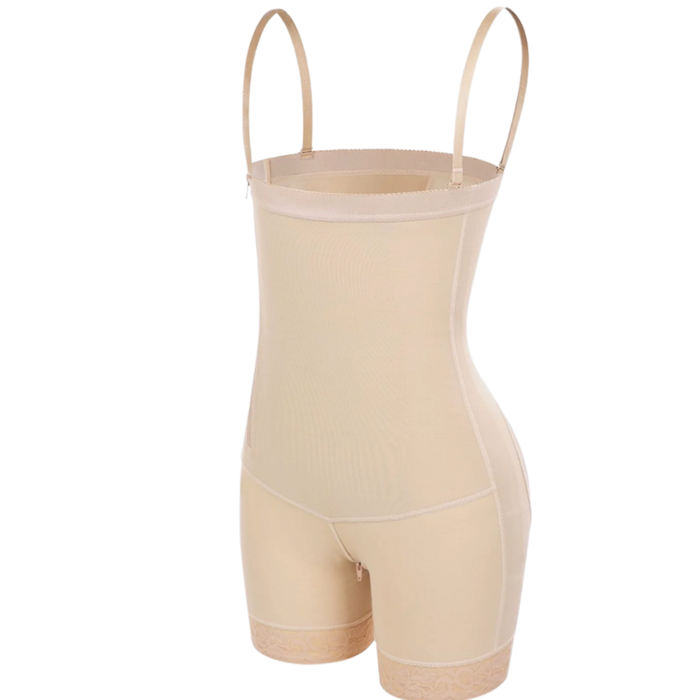 Culotte de maintien taille haute beige, lissage discret