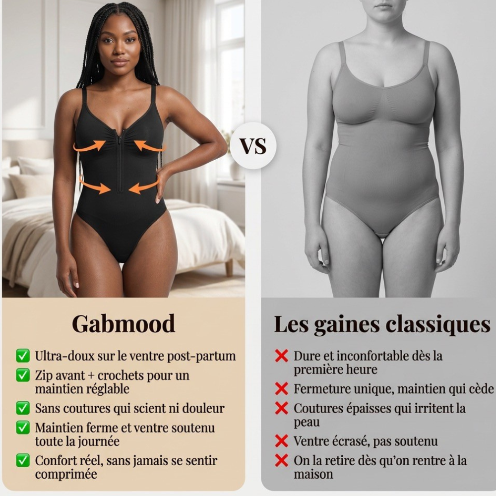 Body Sculptant Zippé Gainant